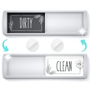 Stylish Dishwasher Magnet Clean Dirty Sign - Ideal Clean Dirty Magnet for Dishwasher - Kitchen Organizer and Gadget - Nice Office, Home Farmhouse Decor - Dirty Clean Dishwasher Magnet